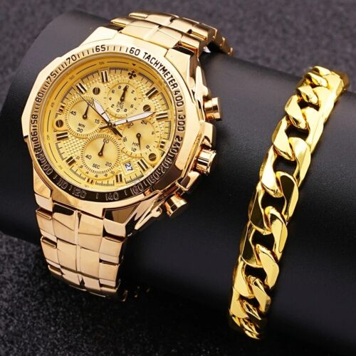 Golden Wrist Watch