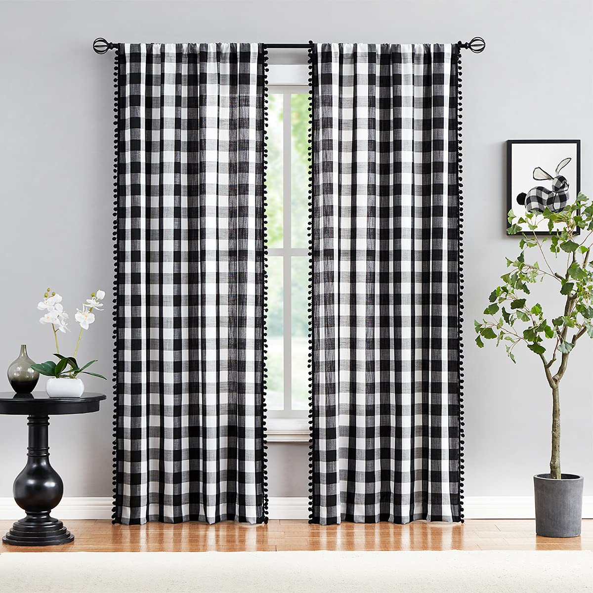 Checked Curtain