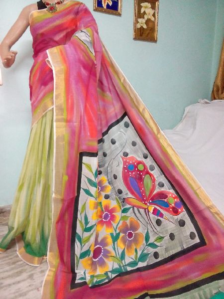Hand Painted Sarees
