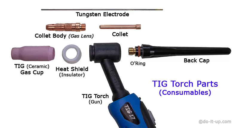 Tig Torch Parts