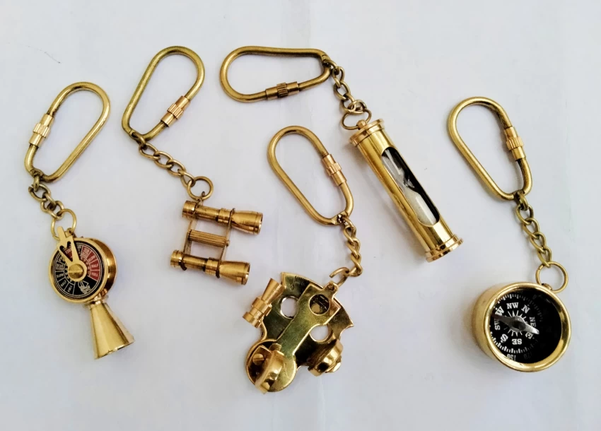 Brass Nautical Keychains