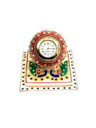 Round Marble Table Clock