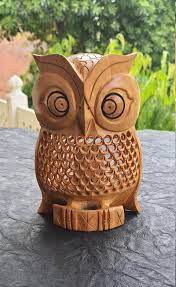 Wooden Undercut Owl