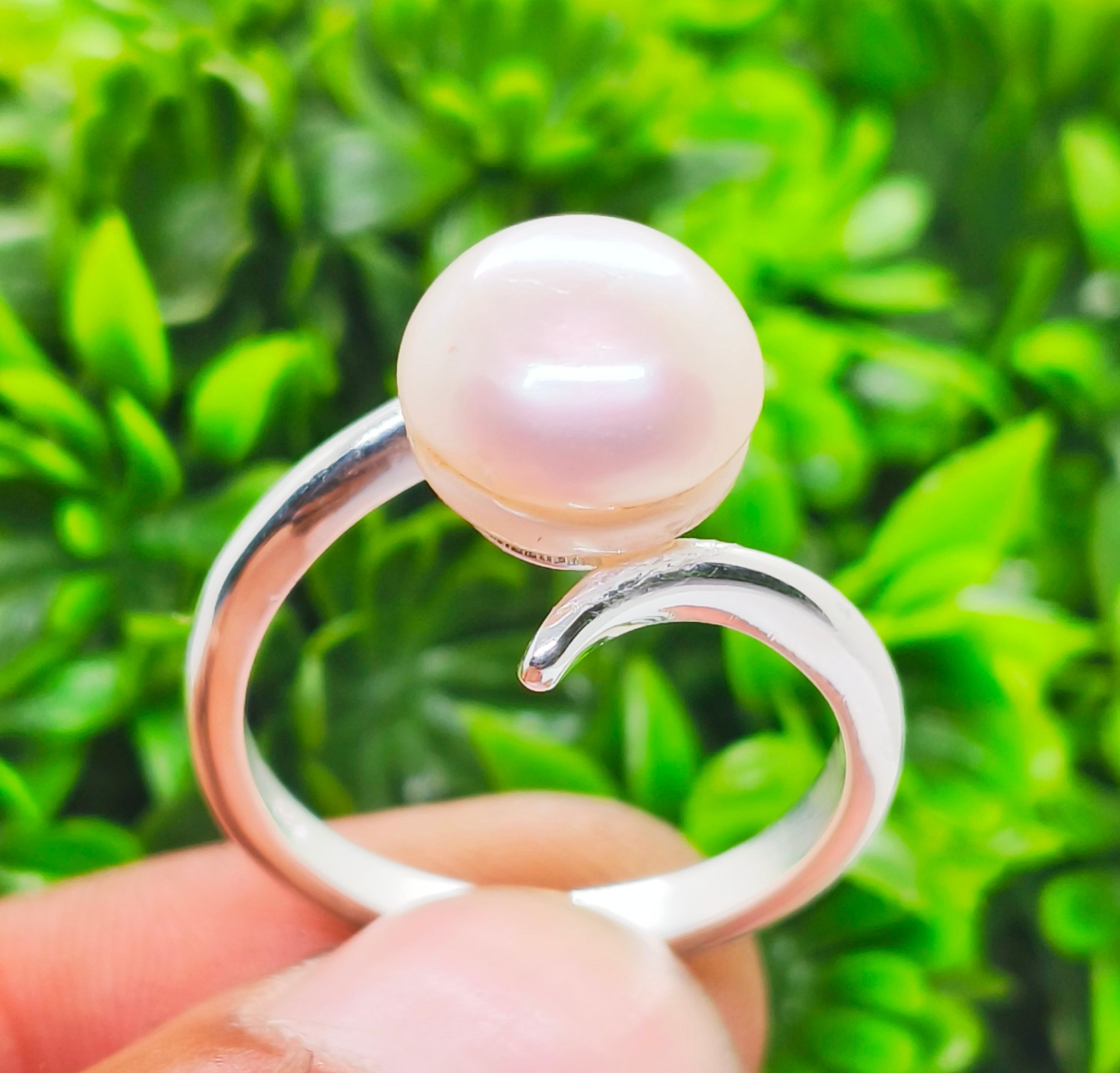 Silver Pearl Ring