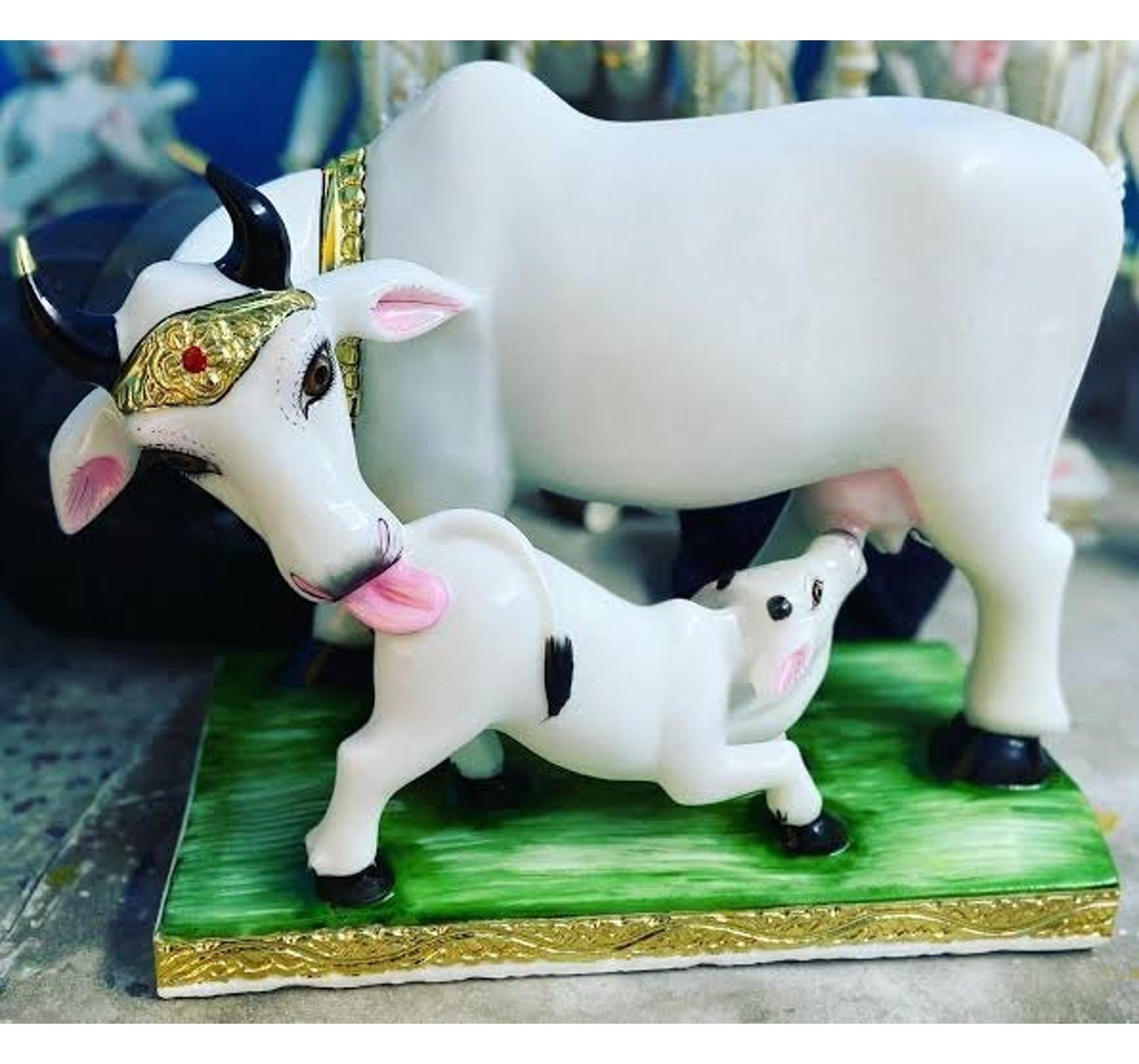 Marble Cow Statue