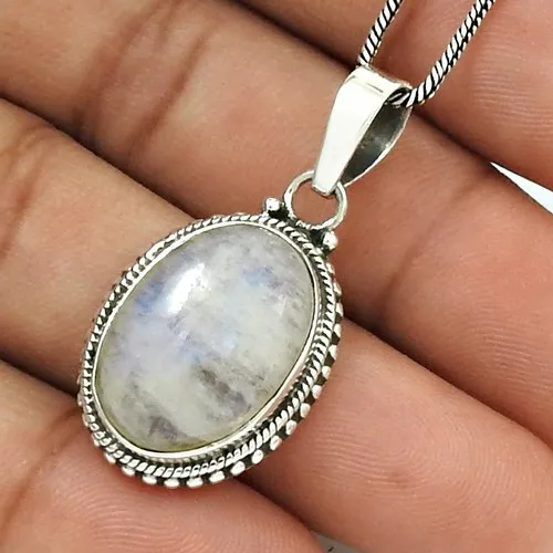 Silver Gemstone Pendant