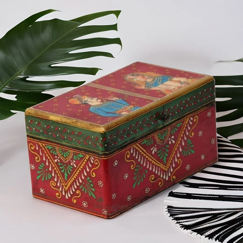 Painted Wooden Box